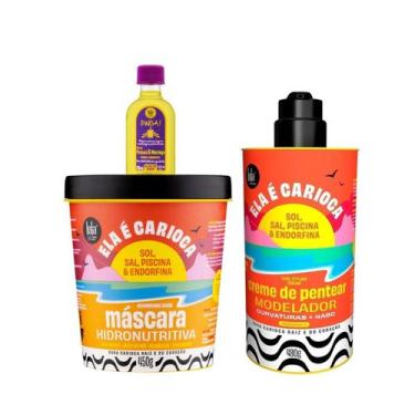 Imagem de Kit Lola Ela é Carioca Masc 450ml + Cpp 4ABC 480ml + Pinga! Óleo Pataú