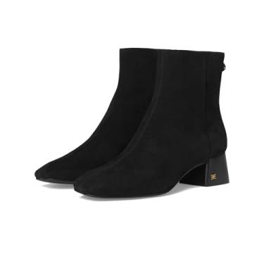 Imagem de Sam Edelman Bota feminina de cano curto Paige, Camurça preta, 36