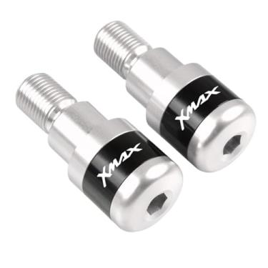 Imagem de Extremidades das manoplas do guidão da motocicleta, tampas das extremidades dos manípulos, acessórios deslizantes de peso para XMAX 400 2013-2016 XMAX250 XMAX125