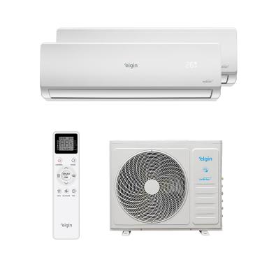 Imagem de Ar Condicionado Multi Split Inverter Elgin Hw R-32 Wifi 18.000 BTUs (2 Evap 9.000) Quente/Frio 220V Monofásico