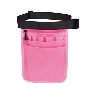 Imagem de Senvitate Pochete De Enfermeira, Cinto Ferramentas Utilitárias, Bolsa Cintura Para Mulheres E Homens, Organizador Bolso Médico, Tesouras, Estetoscópios, Curativos, Suprimentos Emergência (Rosa)