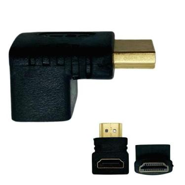 Imagem de Adaptador IT Blue HDMI Para HDMI Em L 90 Graus