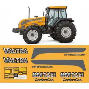 Imagem de Kit Adesivo Faixa Compatível Trator Valtra Bm125 Intercooler - SPTS