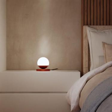 Imagem de Kit 2 Unidades Luminaria De Mesa Abajur Decorativo Sala Quarto Dormitorio Infantil Casal Solteiro Lampada Inclusa (Cobre Globo Fosco)