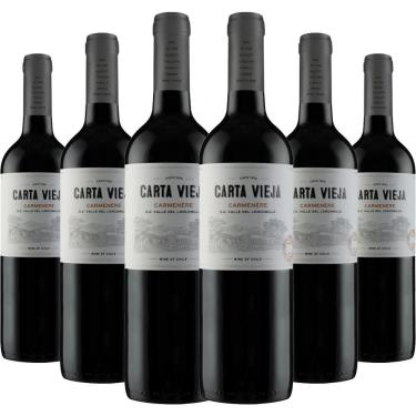 Imagem de Kit 6 Garrafas Carta Vieja Carménère