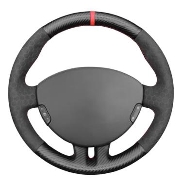 Imagem de MEWANT Capa de volante com costura DIY para Renault Clio 3 2005-2012 Acessórios de volante para Renault Clio 3