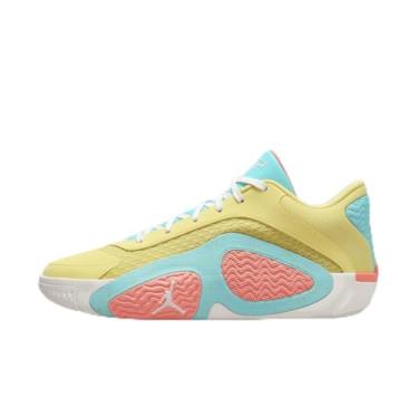 Imagem de Nike Tênis de basquete Tatum 2 (FJ6457-700, Zitron Claro/Verde Aurora/Rosa Atômico/Vela), Zitron claro/verde-aurora/rosa atômico/vela, 42