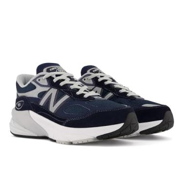 Imagem de New Balance Tênis infantil com cadarço 990 V6, Sapato Infantil, Azul marinhoprata, 18 BR