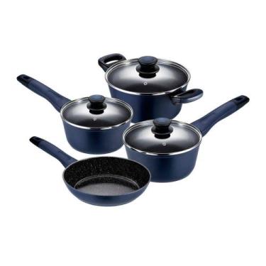 Imagem de Jogo De Panelas Em Alumínio Com Revestimento Cerâmico Indução Everyday