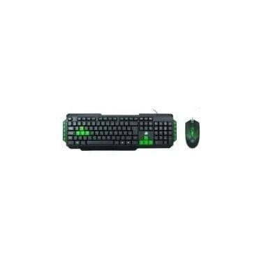 Imagem de Teclado E Mouse Gamer Nemesis Start 2.0 Preto E Verde Usb - 5+