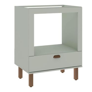 Imagem de Balcão de Cozinha Genialflex Iluminata Forno Hortelã