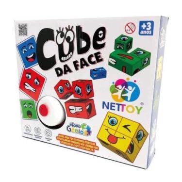 Imagem de Brinquedo Infantil Jogo de Desafio Playcube Mude de Face Nettoy - 3019