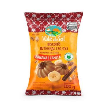 Imagem de Biscoito Vale do Sol Integral 30,9% Sabor Banana e Canela 100g