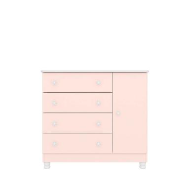 Imagem de Cômoda Sapateira 4 Gavetas e 1 Porta Encanto Feliz - ÉdeCasaMóveis