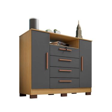 Imagem de Cômoda 2 Portas 4 Gavetas 1,20x0,98 Bath - ÉdeCasaMóveis