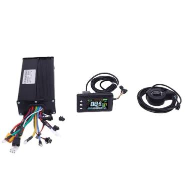 Imagem de Asixxsix Kit controlador de motor elétrico, controlador de motor sem escovas de 36 V, 48 V, 52 V, 1500 W e 2000 W com display LCD GD02, para bicicleta elétrica