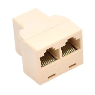 Imagem de Duplicador Emenda Cabo De Rede Rj45 Extensor Internet