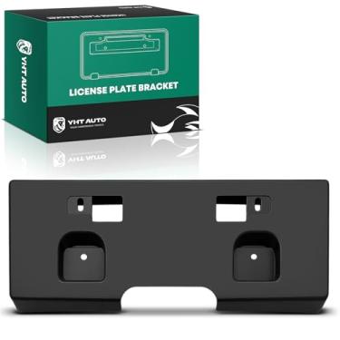 Imagem de YHTAUTO Moldura frontal para placa de licença compatível com Nissan Sentra Base/S/SL 2010-2012, suporte de placa de carro de para-choque preto, sem suporte de placa de licença de perfuração sem