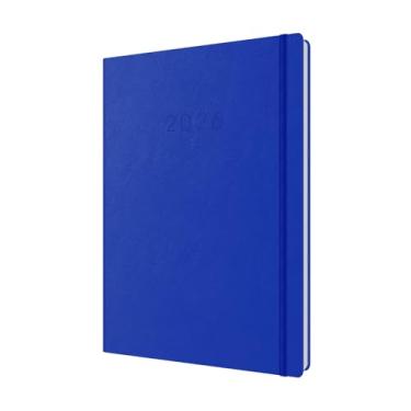 Imagem de Collins - Legacy - Agenda de 12 meses do calendário de 2026, dia a página com agenda de compromissos de meia hora, capa dura A4 - Azul (CL41.60-26)