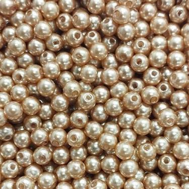 Imagem de PÉROLA DE ABS LISA Nº 06 20G PEROLA 6 MM - LADEIRA BIJUTERIAS, AREIA E