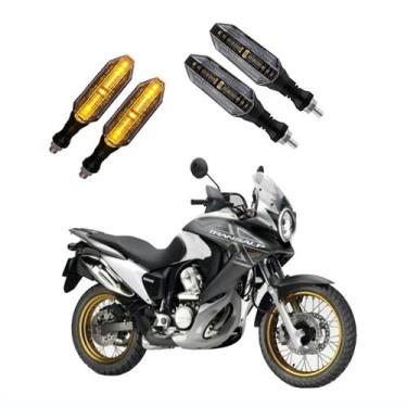 Imagem de KIT 4 Seta Esportiva Pisca de Led Modelo P26 Para Moto Honda XL 700 TR