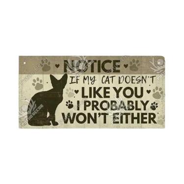 Imagem de Placa De Madeira Para Gato Putuo Decor, Etiqueta De Amizade Para Anima