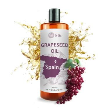Imagem de Nature Packaged Óleo De Semente De Uva (16 Oz) - Óleo De Semente De Uva Puro Para A Pele - Óleo Carreador 100% Puro Para Cabelo, Rosto E Pele - Direto Da Eir Oils Na Bela Zona Rural Espanhola - 1 Pa