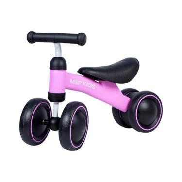 Imagem de Bicicleta de Equilibrio Andador 4 Rodas Infantil Rosa