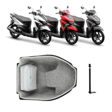 Imagem de Forração Yamaha Neo 125 2017 Cinza Standard + 1 Antena - Jaspe Ateliê