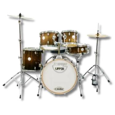 Imagem de Bateria X-Pro Upper Bumbo 22 Completa + Pratos Gold Sparkle