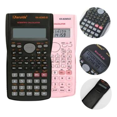 Imagem de 2X Calculadora Científica 240 Funções 10 Dig+2 E 2 Linhas Fu