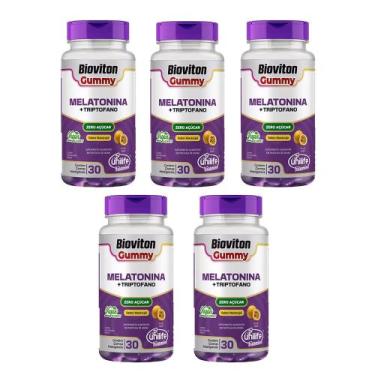 Imagem de Kit 5 Gummy Melatonina+Triptofano Unilife 5x30 Gomas Sabor Maracujá, M