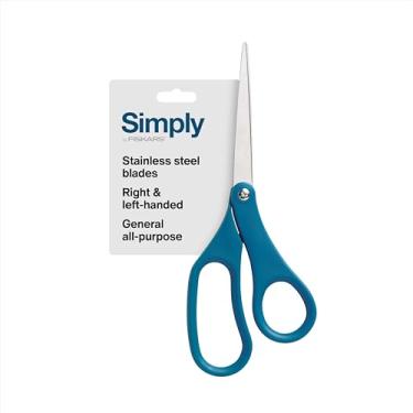 Imagem de Fiskars Tesoura de 20 cm para escritório - Tesoura de aço inoxidável - Corte multiuso para casa, artes e artesanato - azul