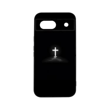 Imagem de qizjio Capa de telefone cruzada à prova de choque protetora Jesus Cristão para Google Pixel 8A