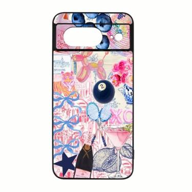 Imagem de qizjio Capa de telefone moderna colagem à prova de choque capa protetora para celular para Google Pixel 8