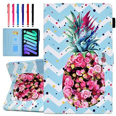 Imagem de Funut Capa compatível com iPad Mini 6 de 8,3 polegadas 2021 iPad Mini 6ª geração, capa flip de couro sintético com suporte inteligente para iPad Mini 2021 de 8,3 polegadas, 6ª geração, A2567, A2568,