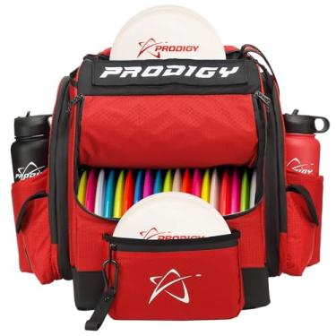 Imagem de Mochila de golfe Prodigy Disc BP-1 V3 Disc – Organizador de saco de golfe – Comporta mais de 30 discos mais armazenamento – Resistente a rasgos e água – Bolsa de qualidade profissional para disco e golfe Frisbee