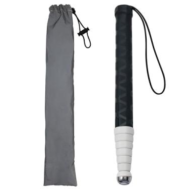 Imagem de Bengala para bengala telescópica cega com bolsa de armazenamento, 124,5 cm estendida, antiderrapante, à prova de choque, dobrável, retrátil e retrátil, itens telescópicos para ver a visão dos olhos