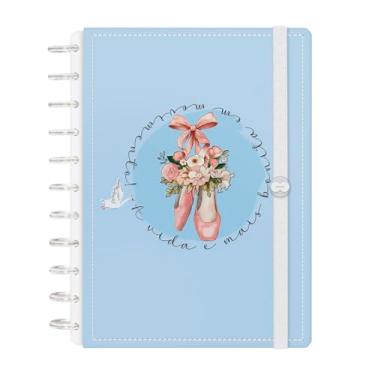 Imagem de Caderno de Disco Inteligente Iscool G+ Voalá Romantic Movimento Azul