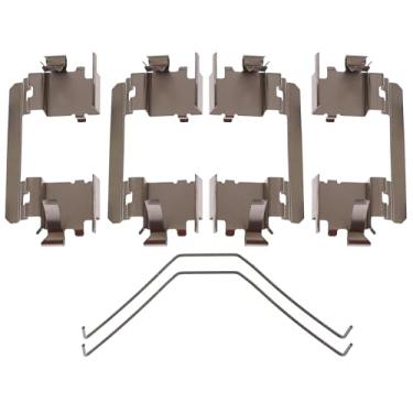 Imagem de ACDelco Kit de retenção de pastilha de freio frontal profissional 18K8183X com retentores e clipes