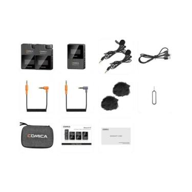 Imagem de Microfone De Lapela Sem Fio De Canal Duplo Comica BoomX-D 2.4G Condens