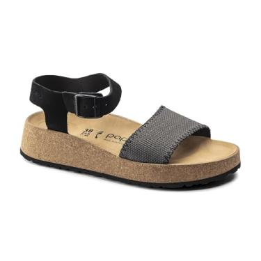 Imagem de Birkenstock Sand lia feminina Glenda, Tela antracite, 10-10.5 Narrow