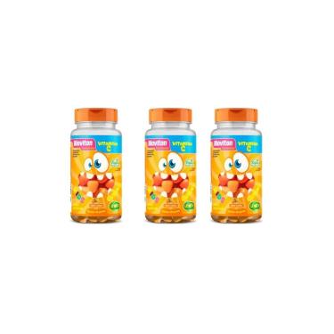 Imagem de Kit 3 Bioviton Gummy Vitamina C Kids Unilife 3x30 Gomas Sabor Laranja-Unissex