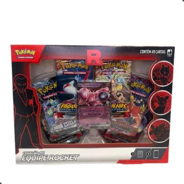 Imagem de Pokémon Box Equipe Rocket EX  Certificado FSC - COPAG, Rosa