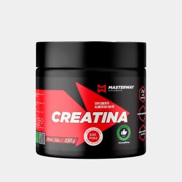 Imagem de Creatina Monohidratada Pó Masterway Suplementos 100% Pura 150g Pó Sem Sabor Unidade-Unissex
