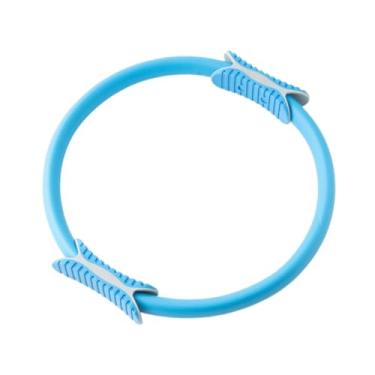 Imagem de Generic Anel de Pilates, Anel de Fitness, Exercício Prático de Treinamento de Musculação Antiderrapante Círculo de Pilates para Ombros, Braços, Costas, Azul