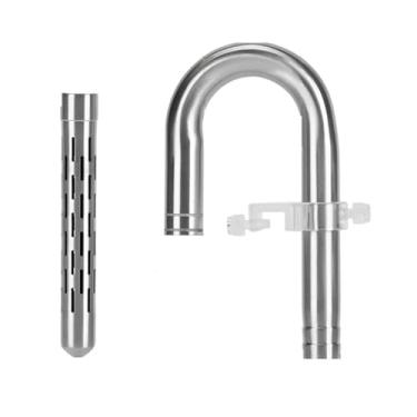 Imagem de ＡＷＨＡＯ Conector de Tubo de Filtro de Aquário, Tubo de Extensão à Prova de Vazamento, Tubo de Entrada para Tanque de Plantas Aquáticas, Acessório de Metal Par, 16 Entrada de água