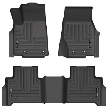 Imagem de Husky Liners Série Weatherbeater | Forros de piso dianteiros e 2º assentos - Preto | 95411 | Serve para Jeep Grand Cherokee 2022 (novo estilo de carroceria)