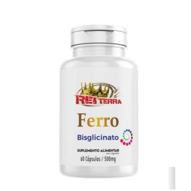 Imagem de Ferro Bisglicinato 60 Cápsulas de 500mg  Suplemento de Alta Absorção e