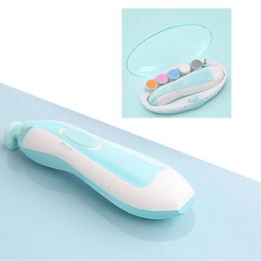 Imagem de Aparador de Unhas para Bebês Elétrico, Com 6 Cabeças de Moagem, Luz LED, Arquivo de Unhas para Bebês Com Ajuste de 2 Velocidades, Conjunto de Ferramentas de Manutenção e Corte de